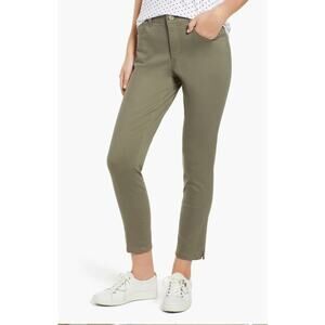 Nordstrom's Wit & Wisdom Olive 'Ab'Solution High Waist Skinny Ankle Pants Size 2